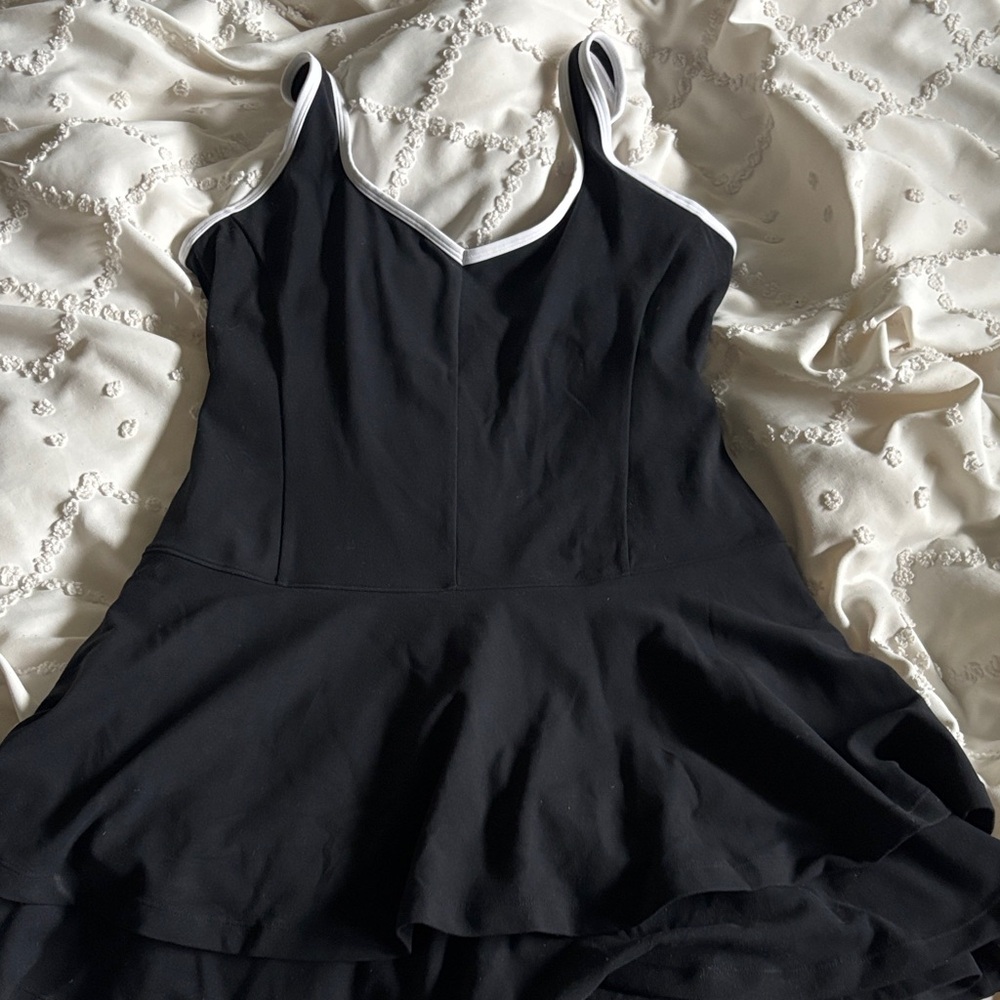 Abercrombie & Fitch Black Dress with White Trim